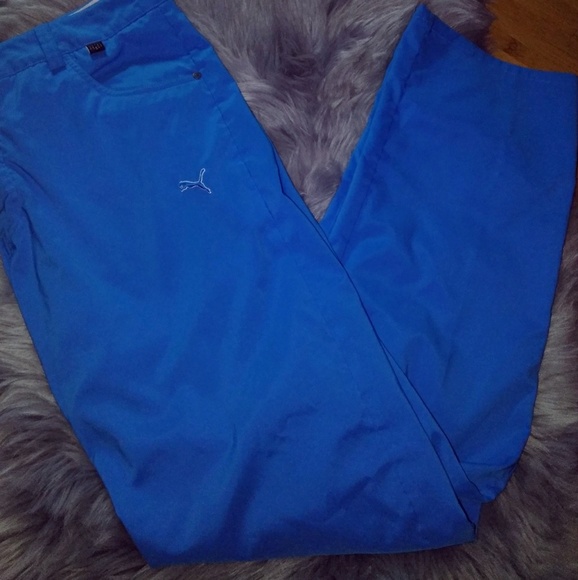 blue puma golf pants